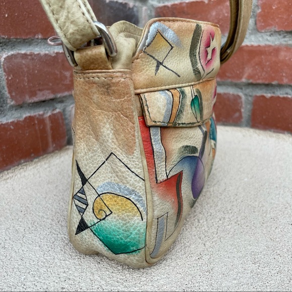 Sam-Sam VTG Artisan Genuine Leather Crossbody/Shoulder Bag - Picture 5 of 9